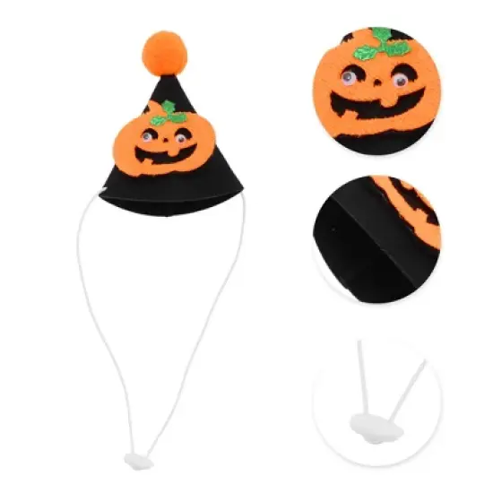 Unique Bargains Halloween Pet Headwear 4.33"x3.94" Black 1 Pc image {2}