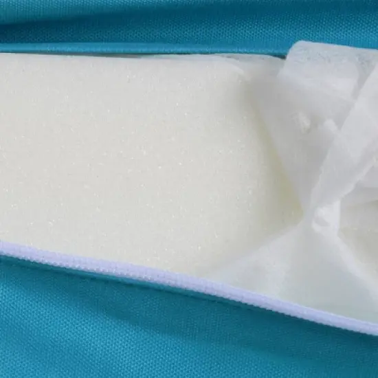 7pc Wicker Patio Conversation Set with Pillows & Cushion - Gray/Blue - GODEER image {8}