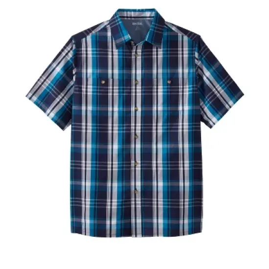 KingSize Men's Big & Tall Short-Sleeve Plaid Sport Shirt image {27}