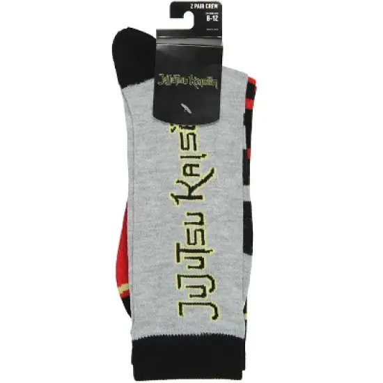 Jujutsu Kaisen Socks Jujutsu High Crest Logo 2 Pack Adult Crew Socks Multicoloured image {3}