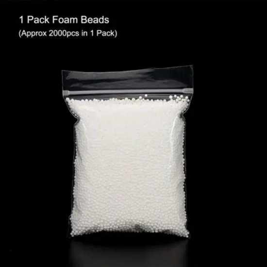 Unique Bargains Lightweight Buoyant Soft Elastic DIY Wedding Party Foam Beads image {2}