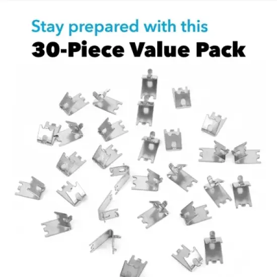 Impresa [30 Pack] 920158 Freezer Shelf Clip for True & Other Commercial Refrigerator - Refrigerator Parts & Accessories image {1}