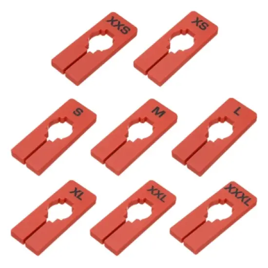 Unique Bargains Closet Sorting Separator Hanging Clothes Dividers Label 40 Pcs 8 Sizes image {10}
