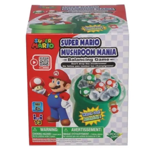 Epoch Games Super Mario Mushroom Mania Balancing Game, Tabletop Skill and Action Game, Ages 4+ image {4}