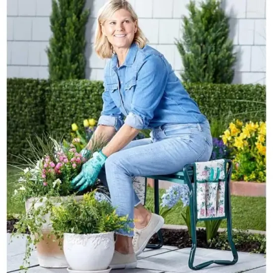The Lakeside Collection Garden Planting Bench with Tool Organizer image {5}