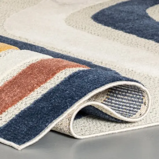 nuLOOM Katina Abstract Rainbow Indoor/Outdoor Patio Area Rug image {3}