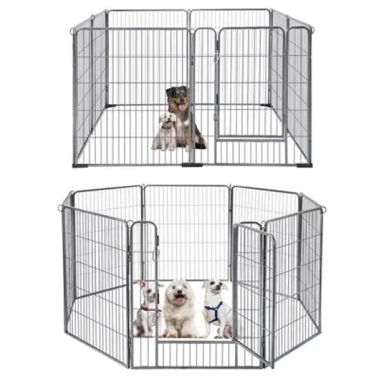 Aivituvin 31"H/39"H Dog Exercise Pen | Outdoor&Indoor Portable Pet Puppy Playpen-AIR50 AIR51 image {15}