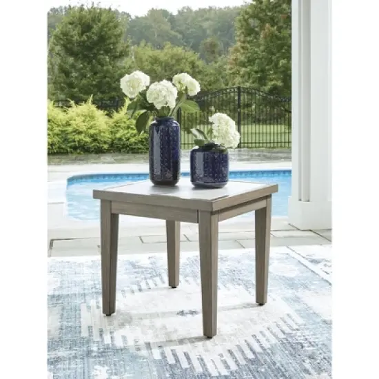Signature Design by Ashley Rainier Ranch Square End Table, Brown image {1}