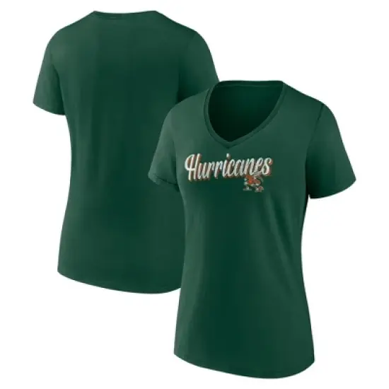 NCAA Miami Hurricanes Women's V-Neck T-Shirt image {2}