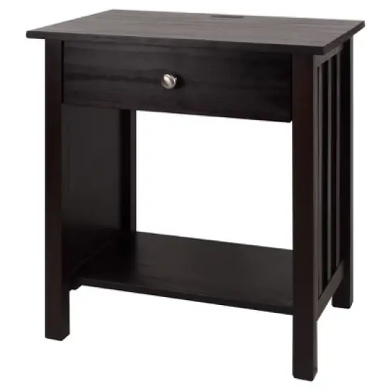 35.1" Nightstand with Usb Port - Flora Home image {1}