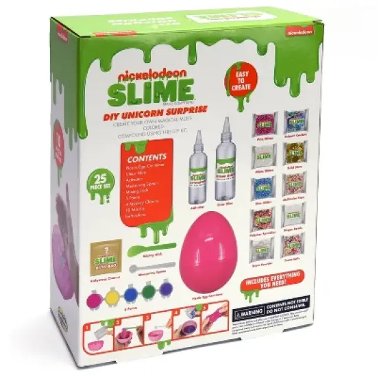 Nickelodeon Slime DIY Unicorn Surprise Kit: Creativity-Focused Toy Set with 40 Pieces image {3}
