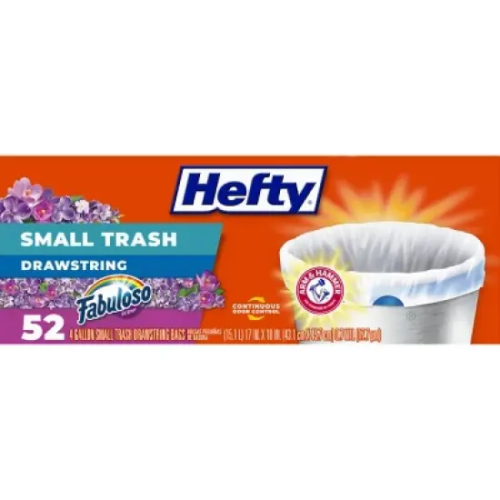 Hefty Fabuloso Trash Bag - Small - 52ct image {4}
