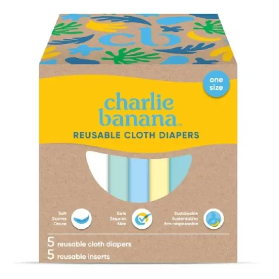 Charlie Banana One Size Reusable Cloth Diaper image {5}