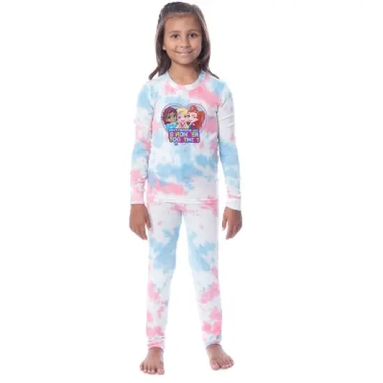 Polly Pocket Girls' Best Friends Are Stronger Together! Sleep Pajama Set Multicolored image {4}