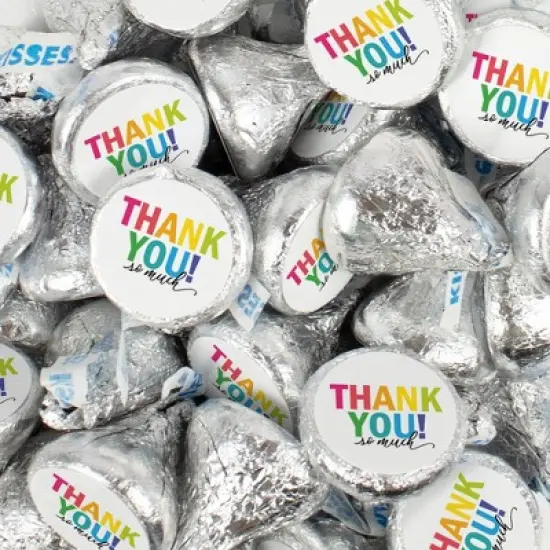 Hershey's Kisses Thank You Candy Employee Appreciation Chocolate - Colorful Thank You image {1}
