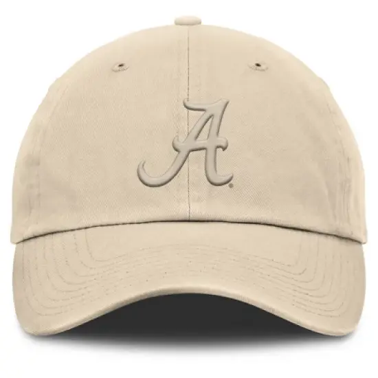 NCAA Alabama Crimson Tide Khaki Tonal Unstructured Cotton Hat image {1}