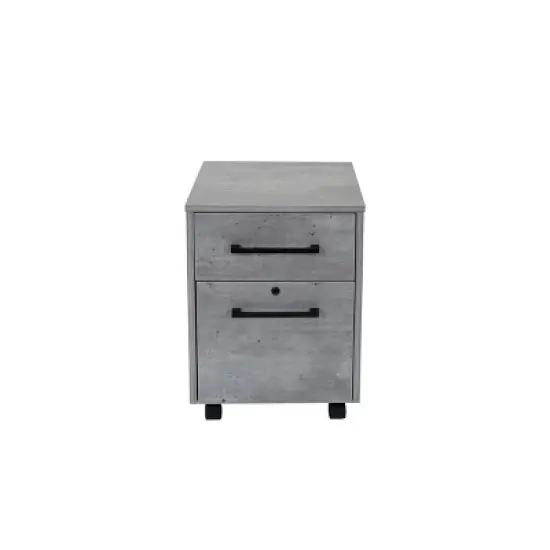 Mason Modern Two Drawer Wood Laminate File Cabinet - Martin Furniture image {8}