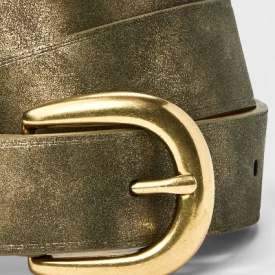 Women's Metallic Belt - Universal Thread&trade; Gold X image {2}