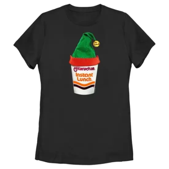 Women's Maruchan Elf Hat Instant Lunch T-Shirt image {3}