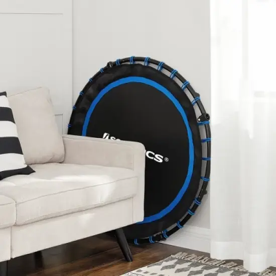 40-Inch Foldable Mini Trampoline with Adjustable Handrail, 264.6 lb Capacity, Home Fitness Rebounder image {5}