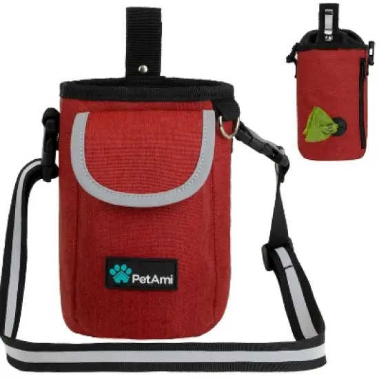 PetAmi Dog Treat Pouch, Large Pet Training Bag Pocket for Kibbles Toys, Trainer Essentials Supply Holder Waste Dispenser, 3 Ways to Wear image {14}