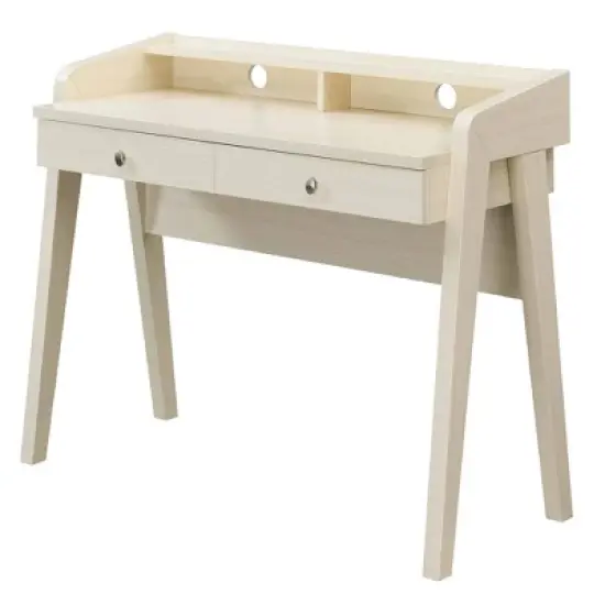 Newport Deluxe 2 Drawer Desk with Shelf - Breighton Home image {8}