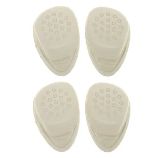 Unique Bargains Soft Pointed Head Shock-absorbing Forefoot Insole Pads Apricot 2 Pairs image {5}