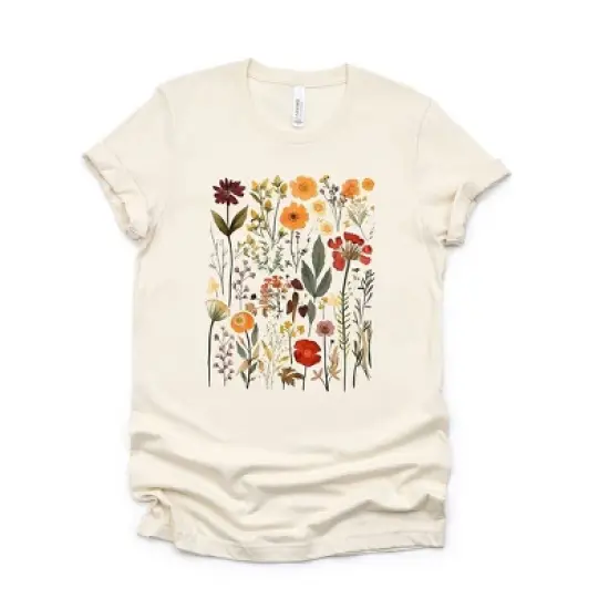 Simply Sage Market Women's Vintage Pressed Flowers Short Sleeve Graphic Tee image {3}