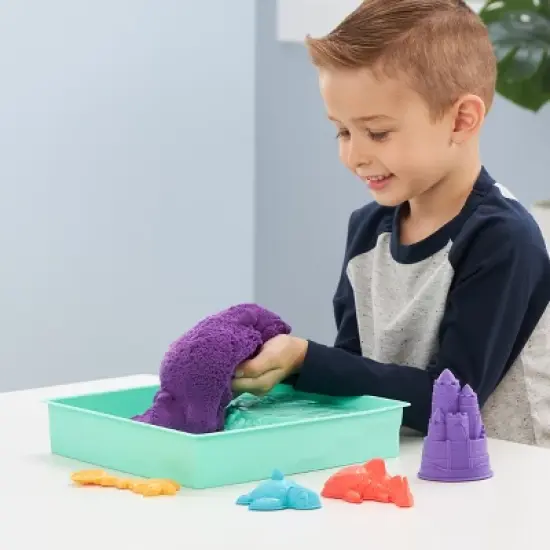 Kinetic Sand Sandbox Set Purple image {1}