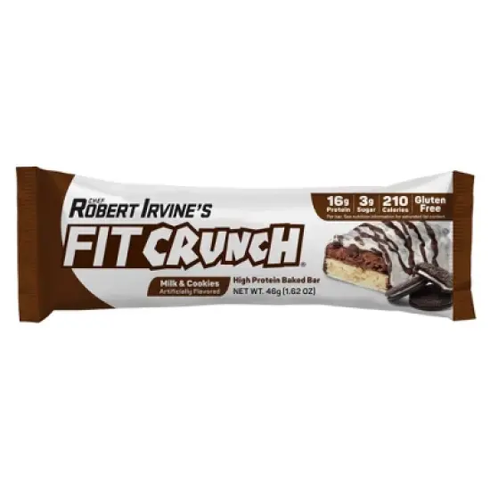 FITCRUNCH Milk & Cookies Protein Bar image {2}
