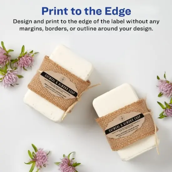 Avery Kraft Brown Scalloped Labels, 1-1/8" x 2-1/4", 525ct (22855) image {4}