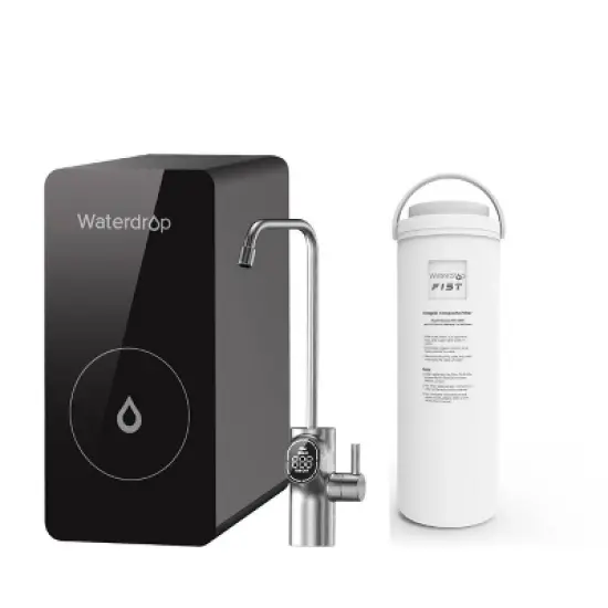 Waterdrop D6 Reverse Osmosis Water Filter, 600 GPD Under Sink Reverse Osmosis System, 2:1 Pure to Drain, Tankless,1 Extra D6RF Replacement Filter image {9}
