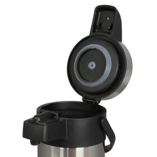 MegaChef 3 Liter Vacuum Insulated Stainless Steel Vacuum Pump Cap Air Pot image {3}
