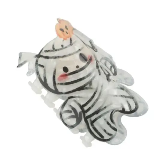 Unique Bargains Halloween Claw Clip Orange Black 1 Pc image {8}
