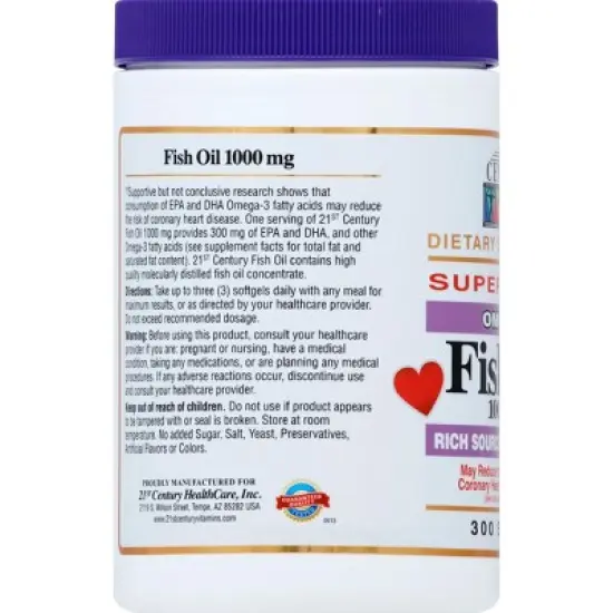 21st Century Fish Oil 300 ea image {2}