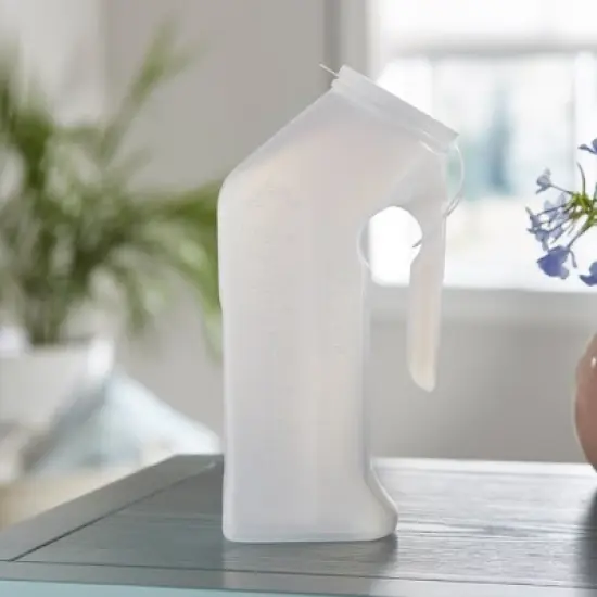 McKesson Male Urinal, Translucent Plastic, 1 qt., 50 Count image {4}