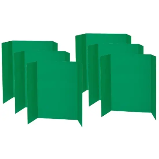 Pacon&reg; Presentation Board, Green, Single Wall, 48" x 36", Pack of 6 image {2}