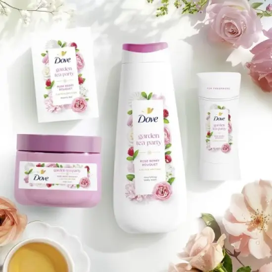 Dove Beauty Advanced Care Limited Edition Garden Tea Party Solid Antiperspirant & Deodorant Rose Berry Bouquet - 2.6oz image {6}
