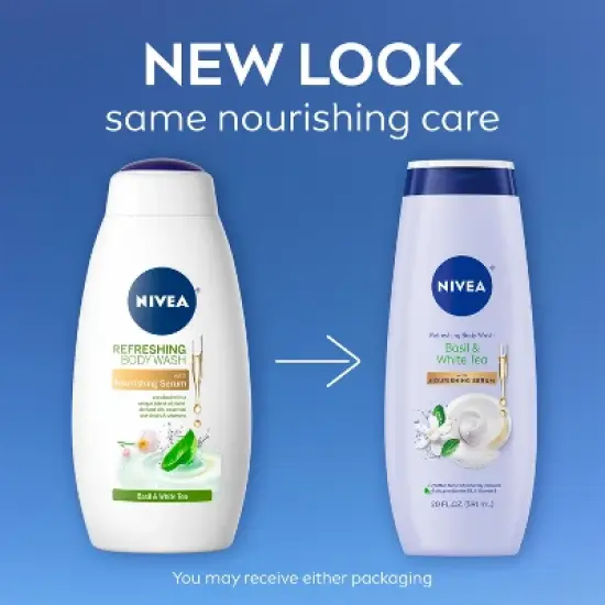 Nivea Basil and White Tea Refreshing Body Wash for Dry Skin - 20 fl oz image {2}