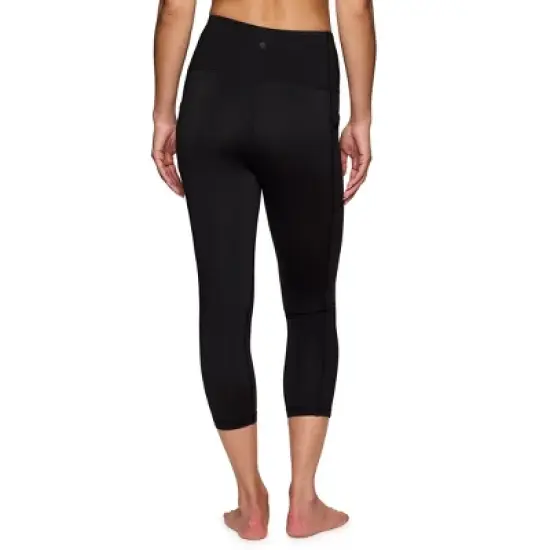 RBX Active Women's High Waisted Ultra Supportive Squat Proof Capri Legging with Pockets for Workouts, Yoga, Loungewear image {7}
