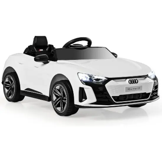Costway Kids Ride On Car 12V Battery Powered Licensed Audi RS E-tron GT Car Toy w/ Remote Control image {12}