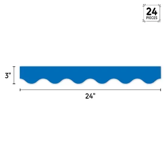 Creative Teaching Press&reg; Core Decor Blue Wavy EZ Border, Bulletin Board Border, 48 Feet Per Pack, 3 Packs image {2}