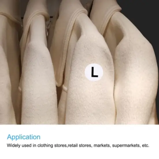 Unique Bargains Self-Adhesive Kids Clothing Size Sticker Labels 2 Rolls 1000 Pcs image {3}