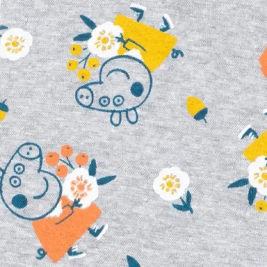 Peppa Pig Girls Pullover Crossover Fleece Sweatshirt and Leggings Outfit Set Toddler image {6}