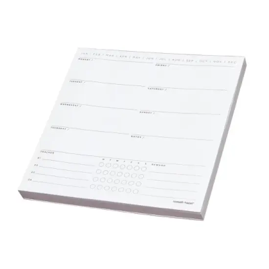Undated Perpetual Planning Set 10"x10" White - russell+hazel image {1}