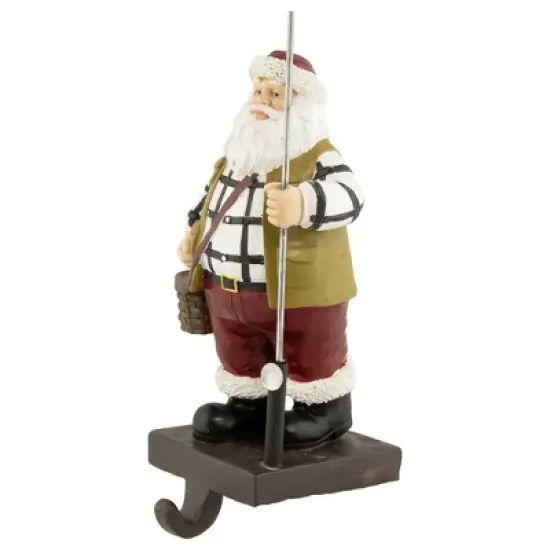 Northlight 8.5" Rustic Fisherman Santa Christmas Stocking Holder image {2}