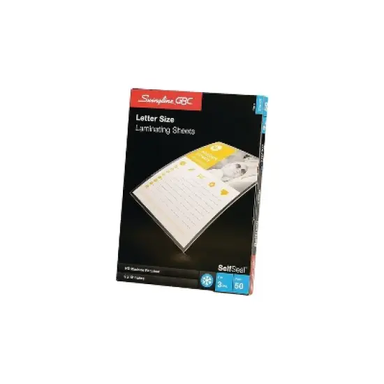 GBC SelfSeal Single-Sided Letter-Size Laminating Sheets 3 mil 9 x 12 3747307 image {2}