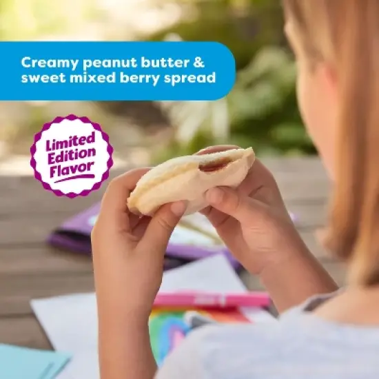 Smucker's Uncrustables Frozen Peanut Butter & Mixed Berry Spread Sandwich - 8oz/4ct image {4}