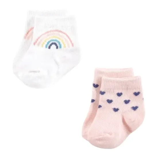 Hudson Baby Infant Girl Sock and Headband 12pc Set, Rainbow, 0-9 Months image {5}