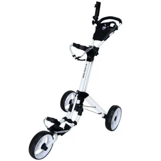 QWIK-FOLD 3 Wheel Push Pull Golf Cart - Foot Brake - ONE Second to Open & Close image {10}